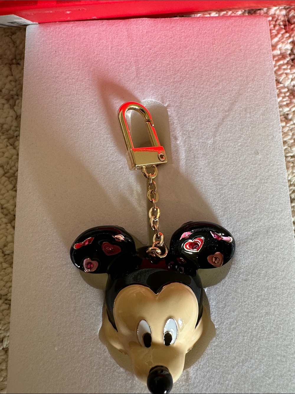BAUBLEBAR Disney MICKEY MOUSE Hearts Bag Charm / Keychain - Picture 6 of 7